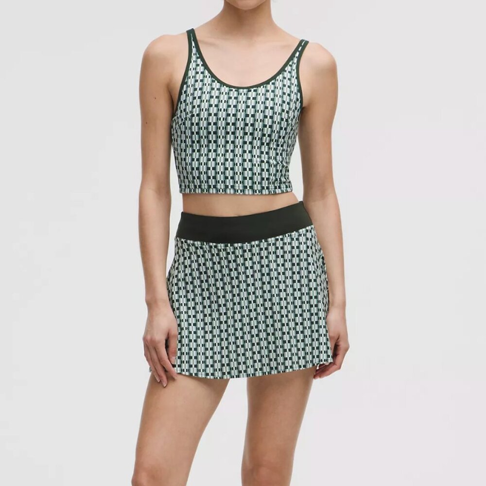 Scoop-Neck Cutout Tennis Tank Top (S)  & Skirt (4)  Set | Lululemon